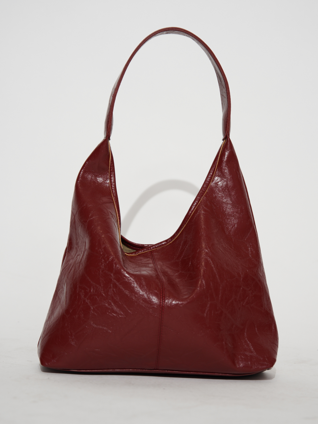 Crimson Luxe Leather Satchel