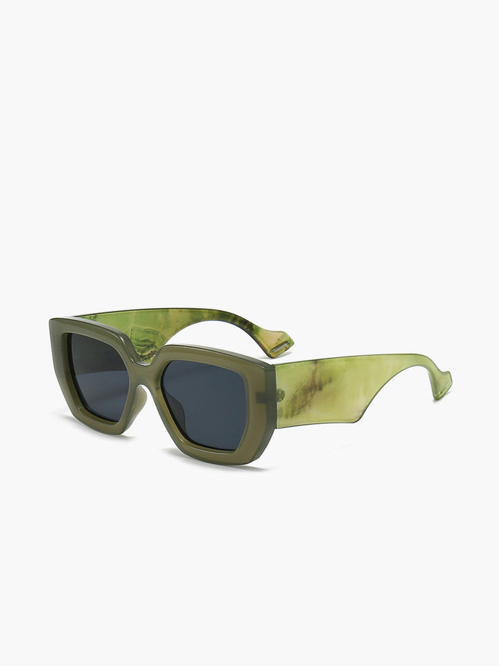 Marble Printed Square Sunglasses