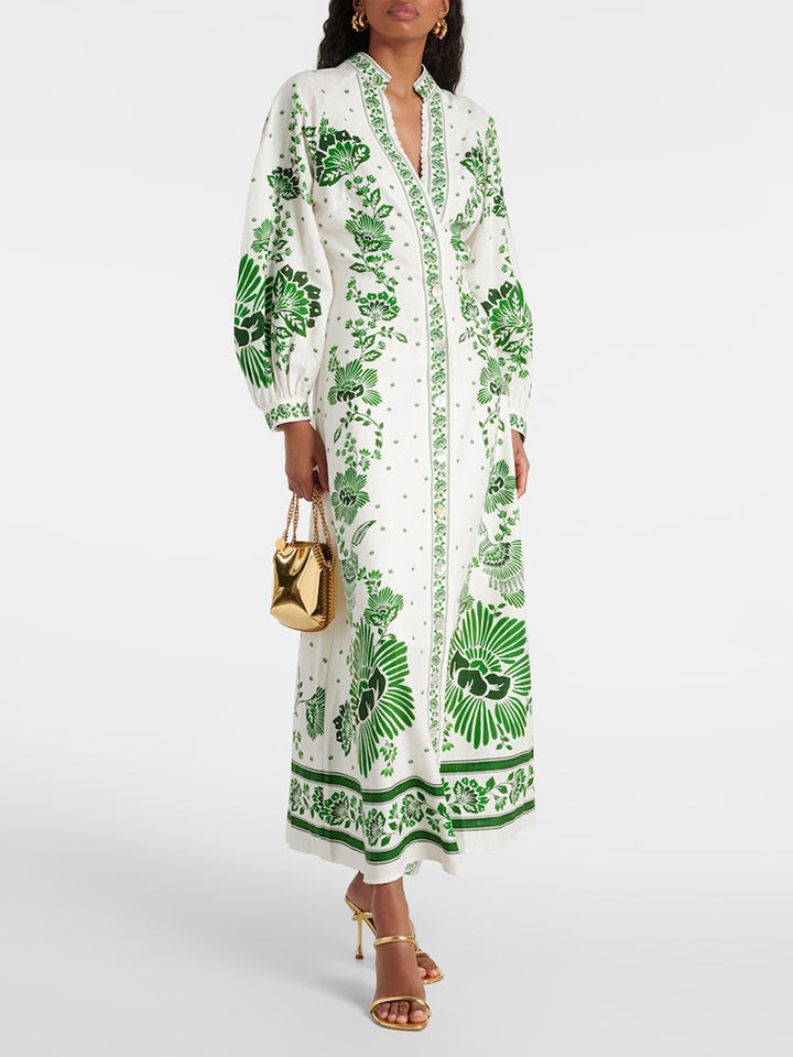 Botanical Chic Maxi Dress